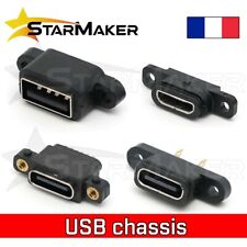 Connecteur prise USB A / micro / C femelle à souder embase châssis port charge comprar usado  Enviando para Brazil
