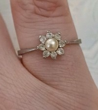 Vintage ring silver for sale  STOCKPORT