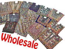 Usado, Grande Lote Atacado Afghani Banjara Vestido Jugo Pescoço Tribo Patch Bordado à Mão comprar usado  Enviando para Brazil