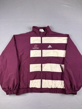 Vintage Adidas Oklahoma Sooners Quebra-Vento Tamanho Grande Edição de Equipe Vermelha NCAA Anos 90 comprar usado  Enviando para Brazil