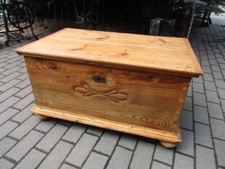 Truhe flachdeckeltruhe biederm gebraucht kaufen  Leipzig