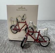 Ornamento de árvore de Natal lembrança bicicleta vermelha "Li'l Cruiser" 2007 com caixa comprar usado  Enviando para Brazil