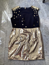 Abendkleid gold pailletten gebraucht kaufen  Gronau