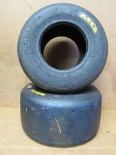 Usado, Pneus MG Yellow Go Kart 10X 4.60-5 (x2) usados 1/4 - 1/2 banda de rodagem esquerda comprar usado  Enviando para Brazil