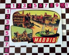 Madrid travel sticker for sale  BEWDLEY