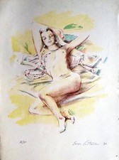Ernani costantini litografia usato  Milano