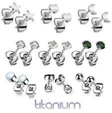 Titanium stud earrings for sale  KING'S LYNN