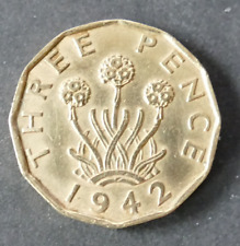 1942 threepence coin for sale  FAREHAM