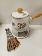 Vintage floral fondue for sale  THETFORD