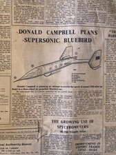 Donald campbell supersonic for sale  LUDLOW