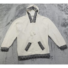 Suéter com capuz trança étnica alpaca peruana vintage com franja comprar usado  Enviando para Brazil