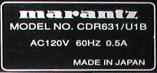 cd 420 cdr recorder marantz for sale  Lincoln City