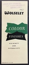 Wolseley car colour for sale  LEICESTER