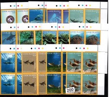TP 4X ILHAS COZINHEIRAS - SEM MARCA DE CHARNEIRA - TUBARÕES - PÁSSAROS - TARTARUGAS - GOLFINHOS - PEIXES comprar usado  Enviando para Brazil