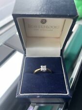 Princess cut solitaire for sale  LEEK