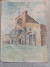 Antico disegno acquerello usato  Sulmona