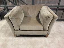 Velvet armchair grey for sale  KIRKBY STEPHEN