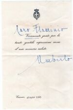 Umberto savoia maggio usato  Italia