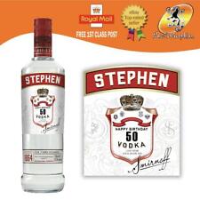 RÓTULO DE GARRAFA DE VODKA PERSONALIZADO PRESENTE DE ANIVERSÁRIO QUALQUER OCASIÃO comprar usado  Enviando para Brazil