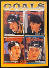 Lemieux, Jagr, Mogilny, Bondra 1996-97 Gols Leader The Sporting News #138 comprar usado  Enviando para Brazil