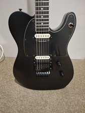 Guitarra elétrica Dean Guitars NashVegas Select Floyd cetim preto, usado comprar usado  Enviando para Brazil