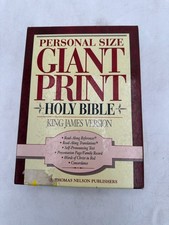 Holy Bible KJV Giant Print Personal Size Red Letter Genuine Bonded Leather 1976 comprar usado Holy Bible KJV Giant Print Personal Size Red Letter Genuine Bonded Leather 1976 comprar usado  Enviando para Brazil