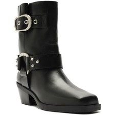 Botas de motocicleta Arezzo femininas Kaia pretas sapatos 7,5 médio (B,M) BHFO 1169 comprar usado  Enviando para Brazil