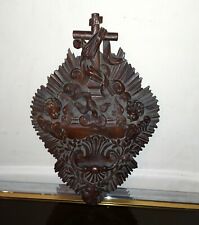 Bénitier bois sculpté d'occasion  Sainte-Colombe