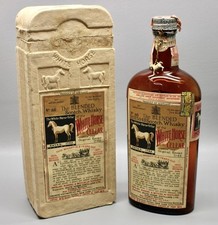 GARRAFA VAZIA RECEITA ORIGINAL UÍSQUE ESCOCÊS ADEGA CAVALO BRANCO VINTAGE com CAIXA ORIGINAL, usado comprar usado  Enviando para Brazil
