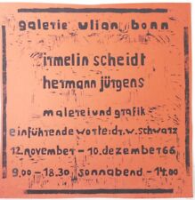 Galerie Ulian Bonn Irmelin Scheidt Plakat 1966 42x42 cm O-4629, usado comprar usado  Enviando para Brazil