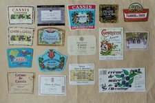 Lot etiquettes anciennes d'occasion  Fontaines-sur-Saône