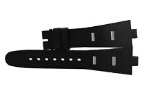 Pulseira autêntica Bvlgari Bulgari Diagono borracha aço preta 22,5 mm x 16 mm comprar usado  Enviando para Brazil