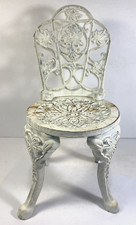 Cadeira de jardim pátio externo boneca metal fundido pesado 13"" x 7"" x 7"" casa de bonecas comprar usado Cadeira de jardim pátio externo boneca metal fundido pesado 13"" x 7"" x 7"" casa de bonecas comprar usado  Enviando para Brazil