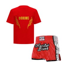 Conjunto infantil masculino terno de luta camiseta roupa manga curta lantejoulas aplique boxer comprar usado Conjunto infantil masculino terno de luta camiseta roupa manga curta lantejoulas aplique boxer comprar usado  Enviando para Brazil