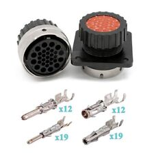Kit plugue conector impermeável circular de 31 pinos ITT canhão aviação macho fêmea comprar usado  Enviando para Brazil