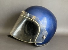 Capacete de motocicleta vintage Grant RG-9 azul rosto aberto com escudo tamanho médio comprar usado  Enviando para Brazil