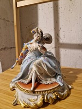 Statuetta arlecchino dama usato  Milano