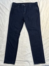 Jeans masculino Robert Graham lavagem escura sob medida Kipling tamanho 42 X 34 excelente comprar usado  Enviando para Brazil