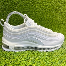 Tênis de corrida esportivo Nike Air Max 97 masculino tamanho 4,5Y branco prata, usado comprar usado  Enviando para Brazil