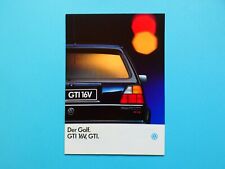 Prospekt / Katalog - VW Golf II - GTI, GTI 16V und GTI Edition One - 01/90 comprar usado  Enviando para Brazil