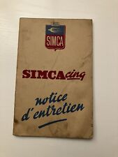 Simca entretien originale d'occasion  Sannois