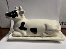 White ceramic cow for sale  Keymar