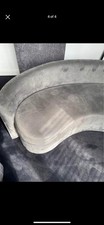 Grey velvet curved for sale Grey velvet curved for sale  PRESTON