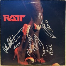 Autographed RATT - Self Titled Album (1984, Vinyl, Time Coast A1 90245) comprar usado  Enviando para Brazil
