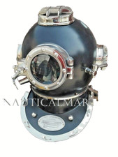 Antiguo Casco de Buceo Negro Buzos Marina de los Estados Unidos De Colección Mark V Deep Sea Buceo Boston segunda mano  Embacar hacia Mexico