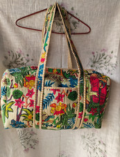 Estampa Frida Khalo, Bolsa Acolchoada de Algodão, Bolsa de Duffle Feminina, Bolsa Indiana Feita à Mão comprar usado  Enviando para Brazil
