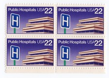 Bloco de 4 selos Scott #2210 hospitais públicos - MNH comprar usado  Enviando para Brazil