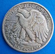 Etats-Unis United States USA , Walking Liberty 1/2 half dollar 1943 D km 142, usado comprar usado  Enviando para Brazil