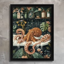 Octopus bath art for sale  BORDON