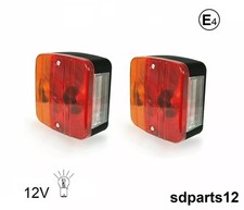 Usado, 2 luzes traseiras de reboque 12V posição de parada placa de licença de seta ECE E4 comprar usado  Enviando para Brazil